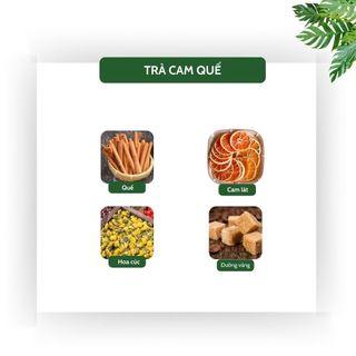 [Mua 1 tặng 1] Trà Cam Quế - Hỗ Trợ Tăng Đề Kháng, Hạn Chế Cảm Cúm, Giảm Mùi Hôi Miệng - Tiệm Trà Việt