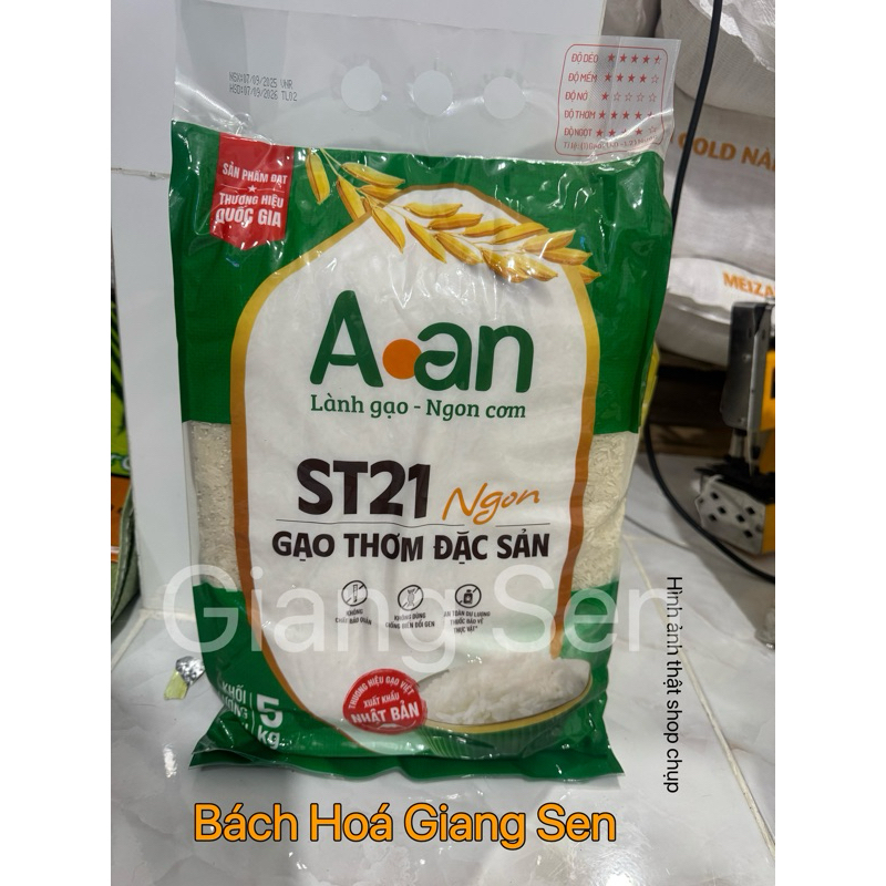 Gạo ST21 Túi 5kg - Chính hãng Gạo A An - Bao Bì Mới | Shopee Việt Nam