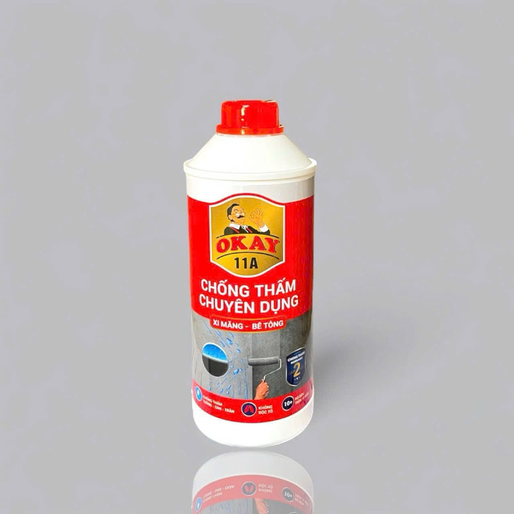 Chống thấm pha xi măng CT11A Okay cao cấp chai 1 lít
