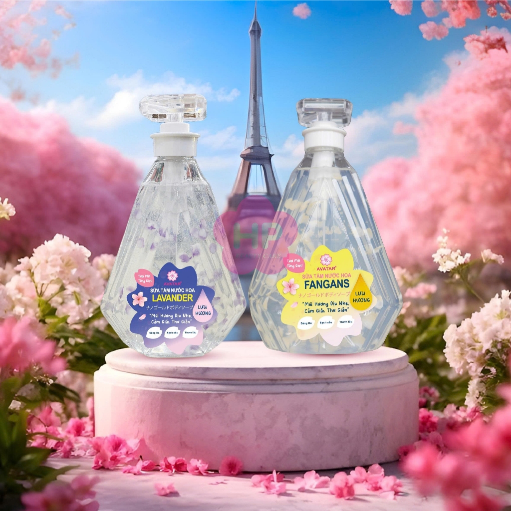 Sữa Tắm Cánh Hoa Tươi Trắng Mịn Da Hương Nước Hoa  Avatar Fragrans Shower Gel 800mL