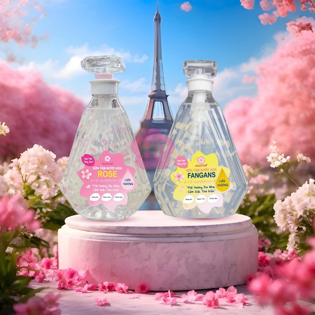 Sữa Tắm Cánh Hoa Tươi Trắng Mịn Da Hương Nước Hoa  Avatar Fragrans Shower Gel 800mL