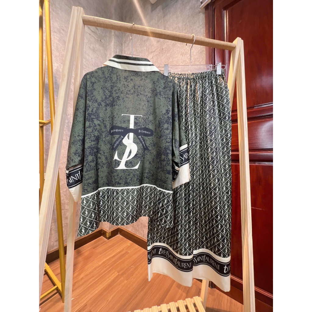 (45-70kg) DƠI TAY LỠ - Bộ ngủ pijama mặc nhà cho nữ lụa mịn mát tay dơi lỡ quần dài có cổ siêu sang