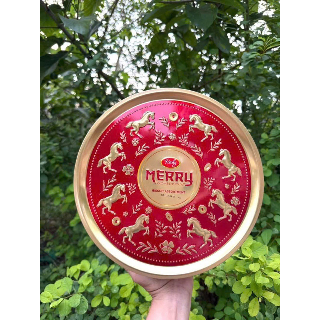 BÁNH QUY MERRY RICHY Ngựa cao cấp 454g hộp thiếc tròn | Shopee Việt Nam