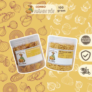 Combo Hành Tỏi Phi CÔ THẮM Nhà Làm 100g Thơm Ngon, kết Hợp Được Với Nhiều Món Ăn