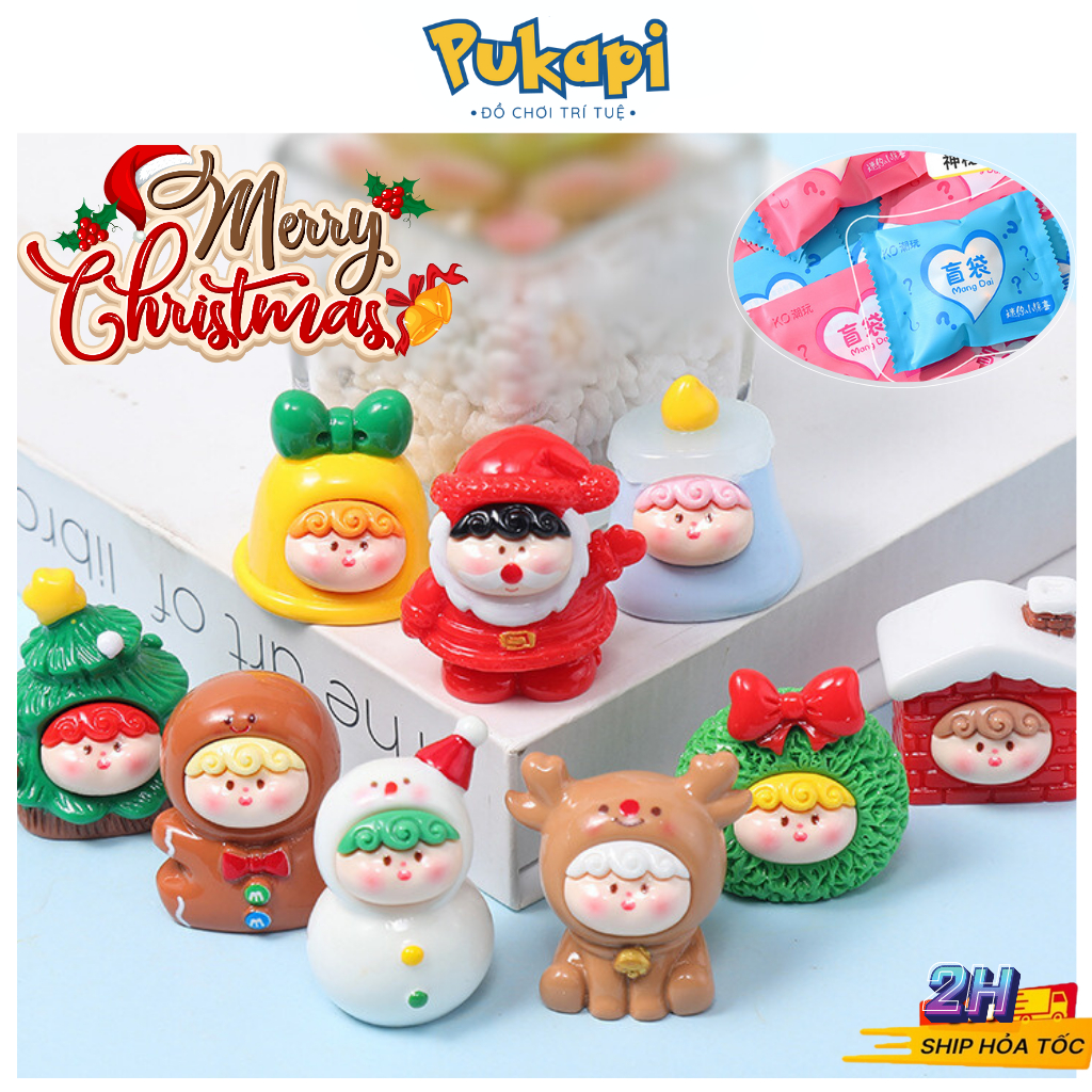 Túi Bóc Quà Noel Giáng Sinh Cho Bé Hộp Quà Bí Ẩn Túi Mù Phát Sáng Quà Tặng Cho Bé Trang Trí  - Đồ Chơi Cho Bé PUKAPi