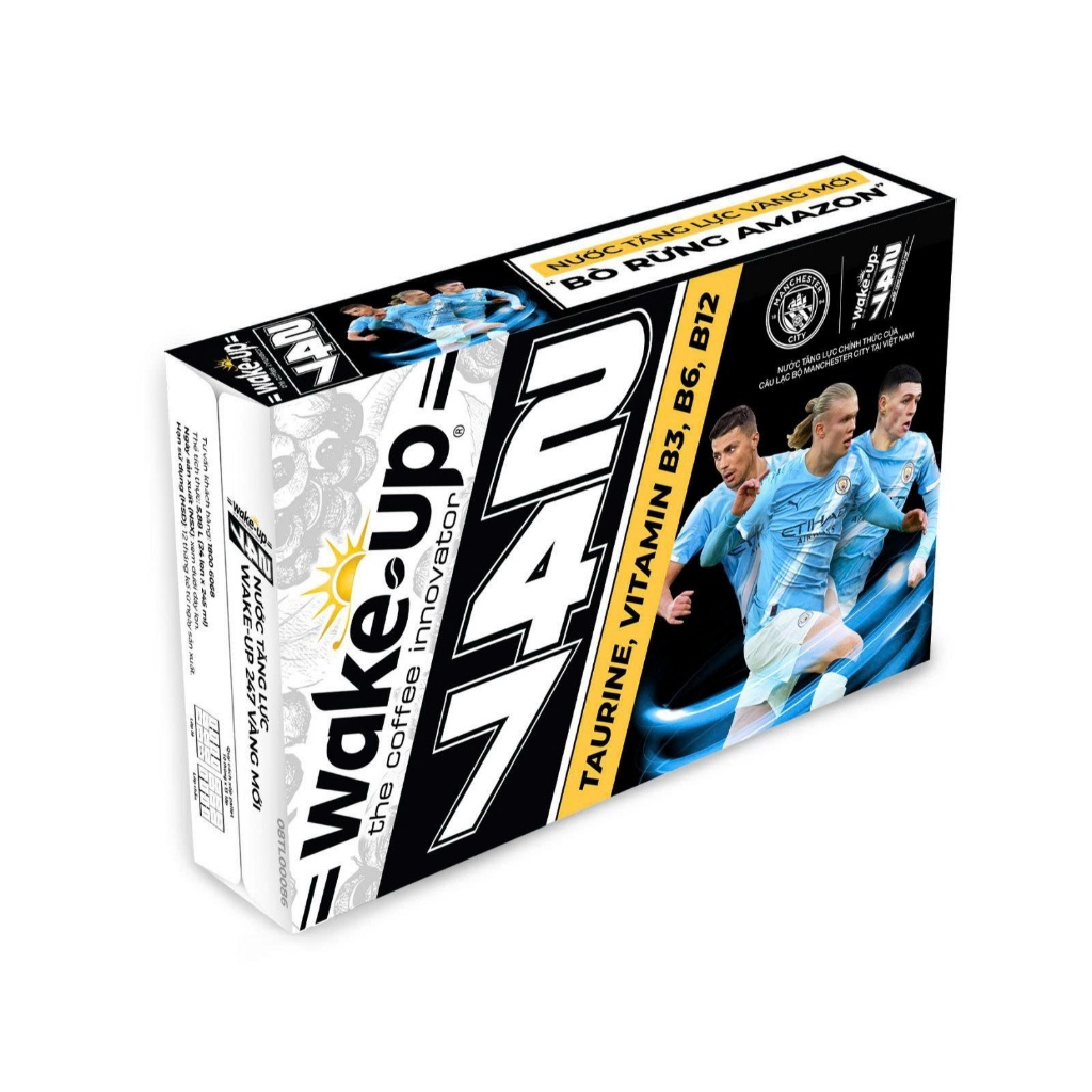 Nước tăng lực Wakeup 247 Amazon - Thùng 24 Lon x 245ml