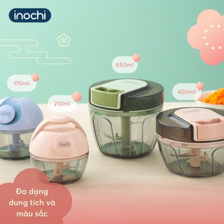 Dụng cụ xay tỏi ớt Yoko Inochi - xoay tay nhẹ nhàng, chống trượt, dễ tháo lắp và vệ sinh tiện cho nhà bếp