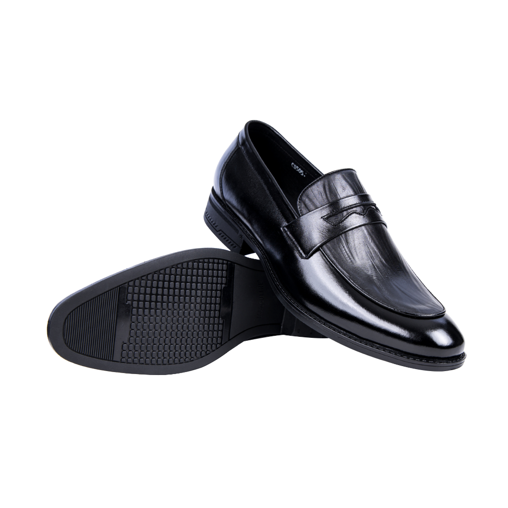 Giày công sở nam MASCULINE MCS504 - Giày da nam cao cấp, Họa tiết vân gỗ sang trọng