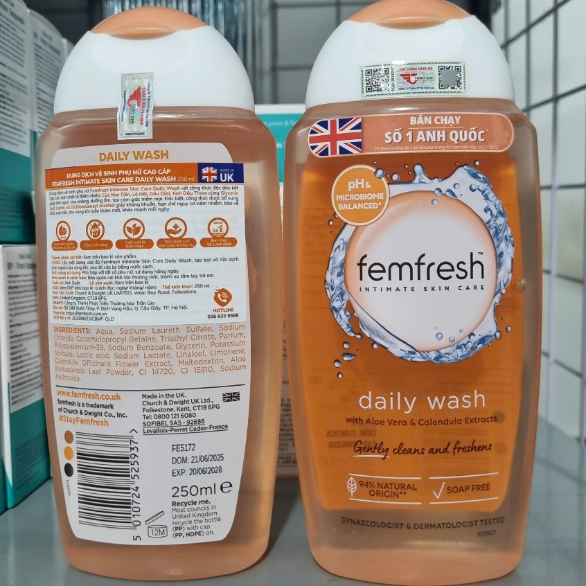 Dung Dịch Vệ Sinh Phụ Nữ Femfresh Daily Intimate Wash 250ml