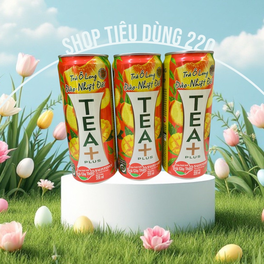 Trà Ô Long Tea Plus Đào Lốc 6 Lon | Shopee Việt Nam