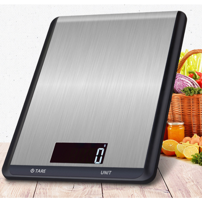 Cân nhà bếp điện tử CX-518 5kg/10kg 1g, cân điện tử đa năng, màn hình LCD lớn, đĩa thép không gỉ, đơn vị đo linh hoạt
