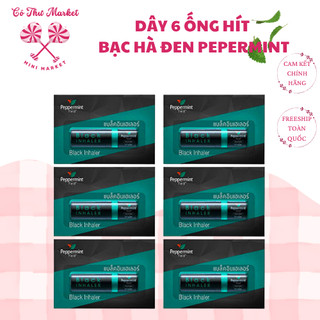 ( COMBO 6 ) Ống Hít Thông Mũi Bạc Hà Màu Đen Phiên Bản Black Peppermint Field Thái Lan, Có Ảnh Thật - CÔ THƯ MARKET
