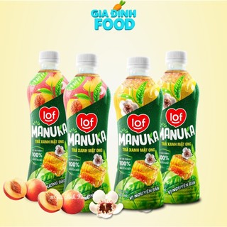 Trà xanh mật ong LOF Manuka vị nguyên bản - Chai 430ml