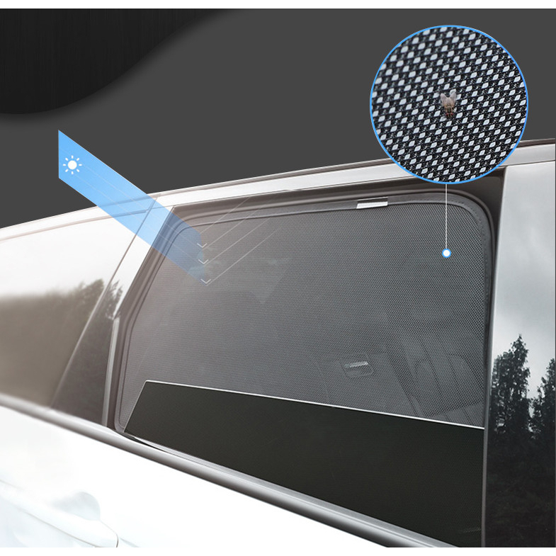 Rèm che nắng nam châm xe Vinfast Limo Green/ MPV7- Bộ 4 tấm 4 cửa chắn nắng vừa khít form xe, nam châm hút mạnh- Loại 2