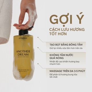 Set 5 sữa tắm hương nước hoa emspace 110ml làm sạch dịu nhẹ, dưỡng da phù hợp đem theo du lịch, đi tập