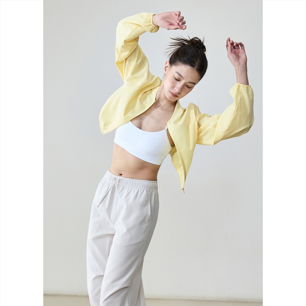 Áo khoác yoga dài tay của phụ nữ khô nhanh