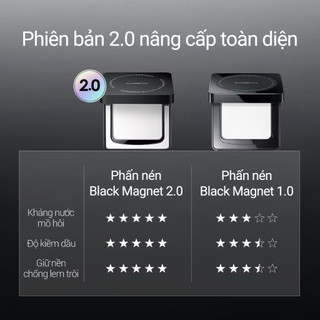 [Carslan] PHẤN PHỦ NÉN Black Magnet CARSLAN lâu trôi kiềm dầu 24 giờ 8g