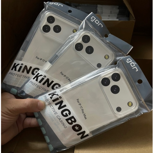 Ốp Lưng iPhone Dẻo Trong Suốt Cao Cấp Cho  iPhone  11 đến 17 Pro Max Chính Hãng GOR KiNGBON