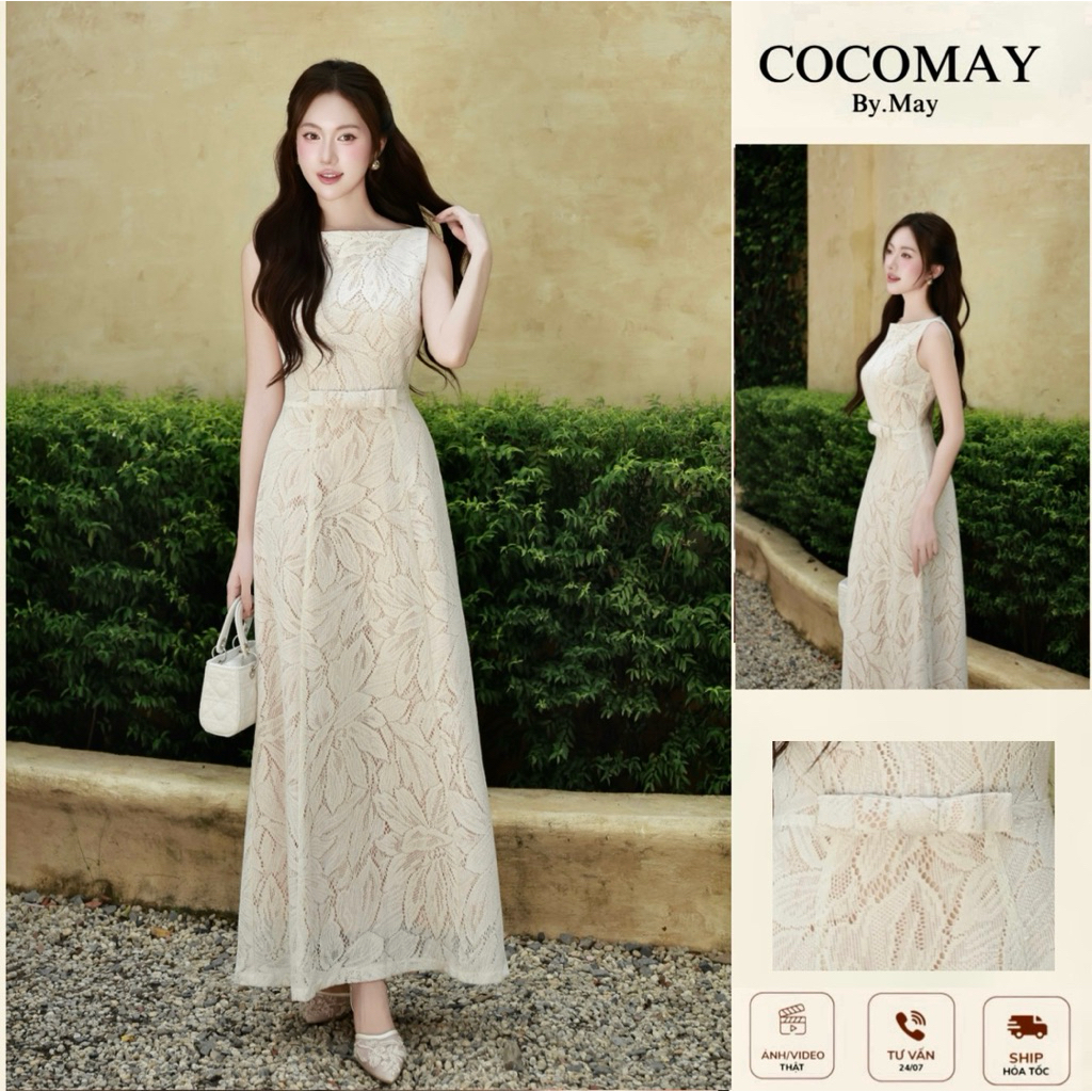 COCOMAY - Lá Mộc nàng thơ đầm ren thanh lịch | Shopee Việt Nam