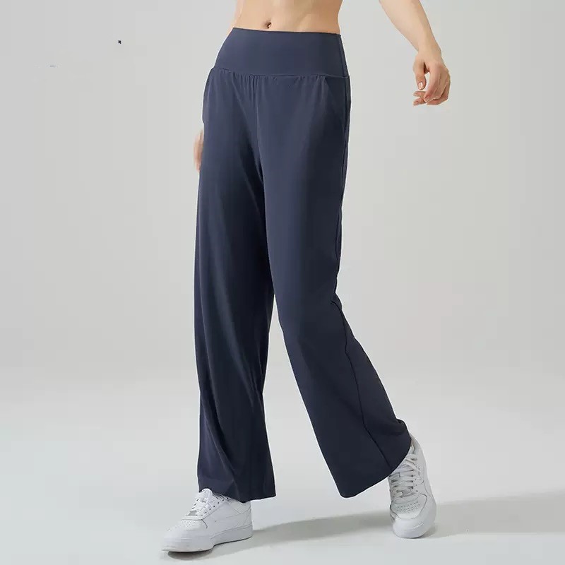 Quần dài yoga bình thường của phụ nữ với túi ở cả hai bên