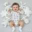 3-12M CHỌN MẪU Body sơ sinh cài chéo chất liệu organic cotton cho bé yêu xuất xịn
