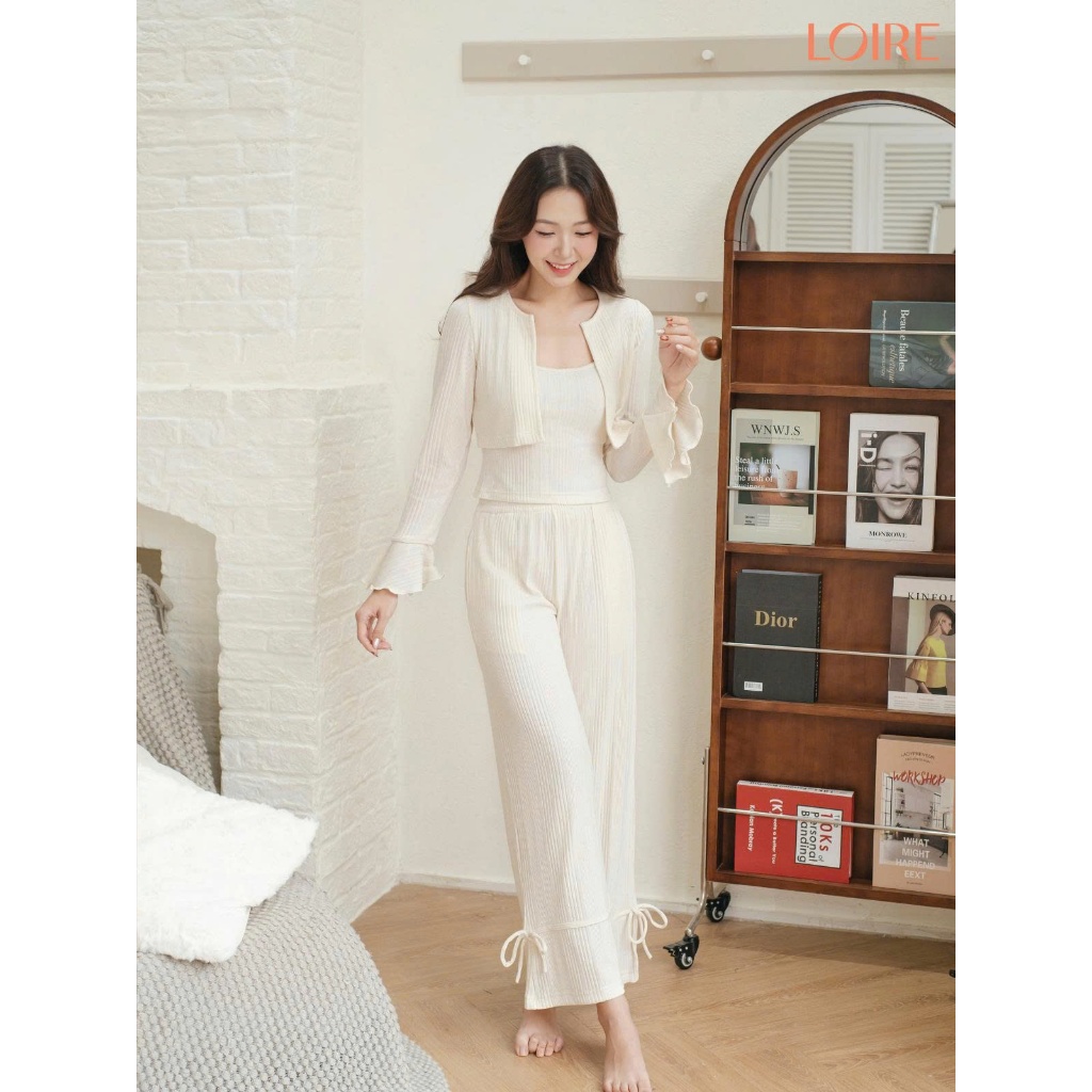 [YÊN&YÊU] Bộ Ngủ Dài Tay Loire FDMN250328 Chất Cotton Thấm Hút Thoải Mái