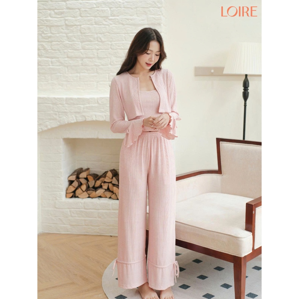 [YÊN&YÊU] Bộ Ngủ Dài Tay Loire FDMN250328 Chất Cotton Thấm Hút Thoải Mái