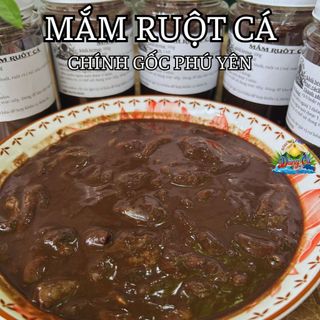 Combo 2 hũ mắm ruột chính gốc Phú Yên (mắm làm từ ruột cá ồ, cá ngừ), hũ lớn 500g x2, Mắm Dũng Ca, đặc sản miền Trung Ph