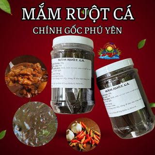 Combo 2 hũ mắm ruột chính gốc Phú Yên (mắm làm từ ruột cá ồ, cá ngừ), hũ lớn 500g x2, Mắm Dũng Ca, đặc sản miền Trung Ph