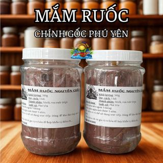 1 hũ mắm ruốc xay Phú Yên, mắm ruốc đặc, mắm ruốc nguyên chất - Hũ 500g - Đặn sản miền Trung Phú Yên, mắm ruốc dẻo, mắm