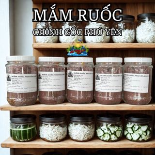 1 hũ mắm ruốc xay Phú Yên, mắm ruốc đặc, mắm ruốc nguyên chất - Hũ 500g - Đặn sản miền Trung Phú Yên, mắm ruốc dẻo, mắm
