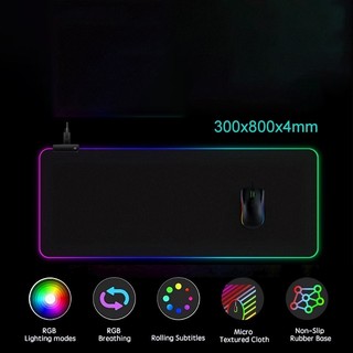 Miếng Lót Bàn Phím Đèn LED RGB Miếng Lót chuột Cỡ Lớn 80*30 Độ Dày 2mm mẫu mã siêu bền đẹp
