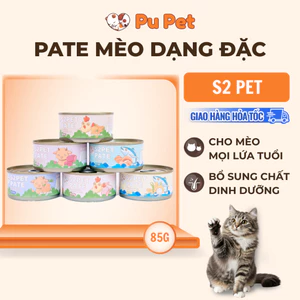 Pate S2Pet Gravy Cho Mèo Lon 85g Dạng Đặc Thịt Tươi Giàu Dinh Dưỡng, Bổ Sung Đầy Đủ Dinh Dưỡng