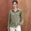 Áo sơ mi sọc nữ GILLEE (nhiều màu) dáng dài vải cotton cao cấp thoáng mát FAS388