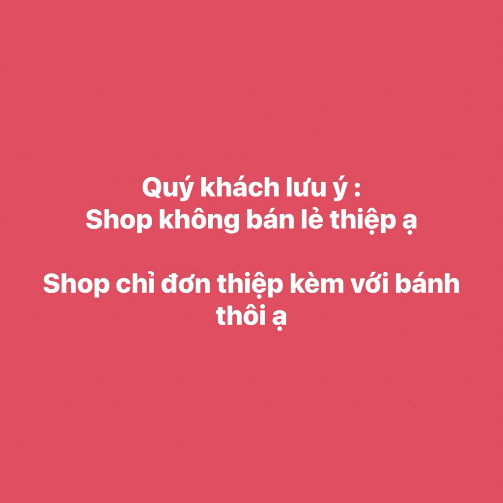 Thiệp Noel/snhật,shop chỉ đi đơn khách mua kèm với bánh ạ(có nhận viết hộ lun nè)