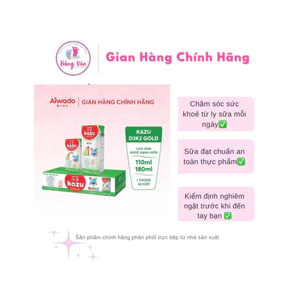 {Siêu hót} Sữa bột pha sẵn Aiwado Kazu D3K2 Gold thùng 48 hộp - giúp con CAO LỚN – KHỎE MẠNH