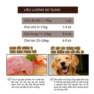 [DATE XA [CHÍNH HÃNG] Pate Thịt Gà & Rau Củ Cho Chó Doggyman Gói 70gram - Thức ăn ướt cho chó mọi lứa tuổi, nhiều vị