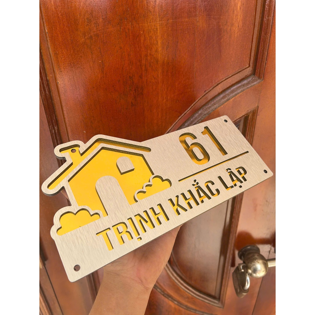 BẢNG SỐ NHÀ NGHỆ THUẬT/ DECOR HIỆN ĐẠI SANG TRỌNG
