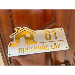 BẢNG SỐ NHÀ NGHỆ THUẬT/ DECOR HIỆN ĐẠI SANG TRỌNG