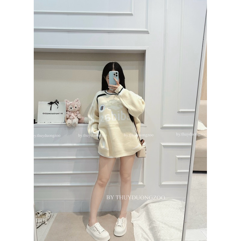 THUYDUONGZOO - ÁO LEN AIDAS BASIC THÊU QC CÓ SẴN ( FORM RỘNG )