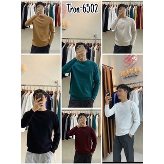 Áo Len Nam Cổ Tròn Dài Tay Dày Dặn 6502 ABABA | Regular Fit M-XXL 50-90kg 8 màu nhã nhặn