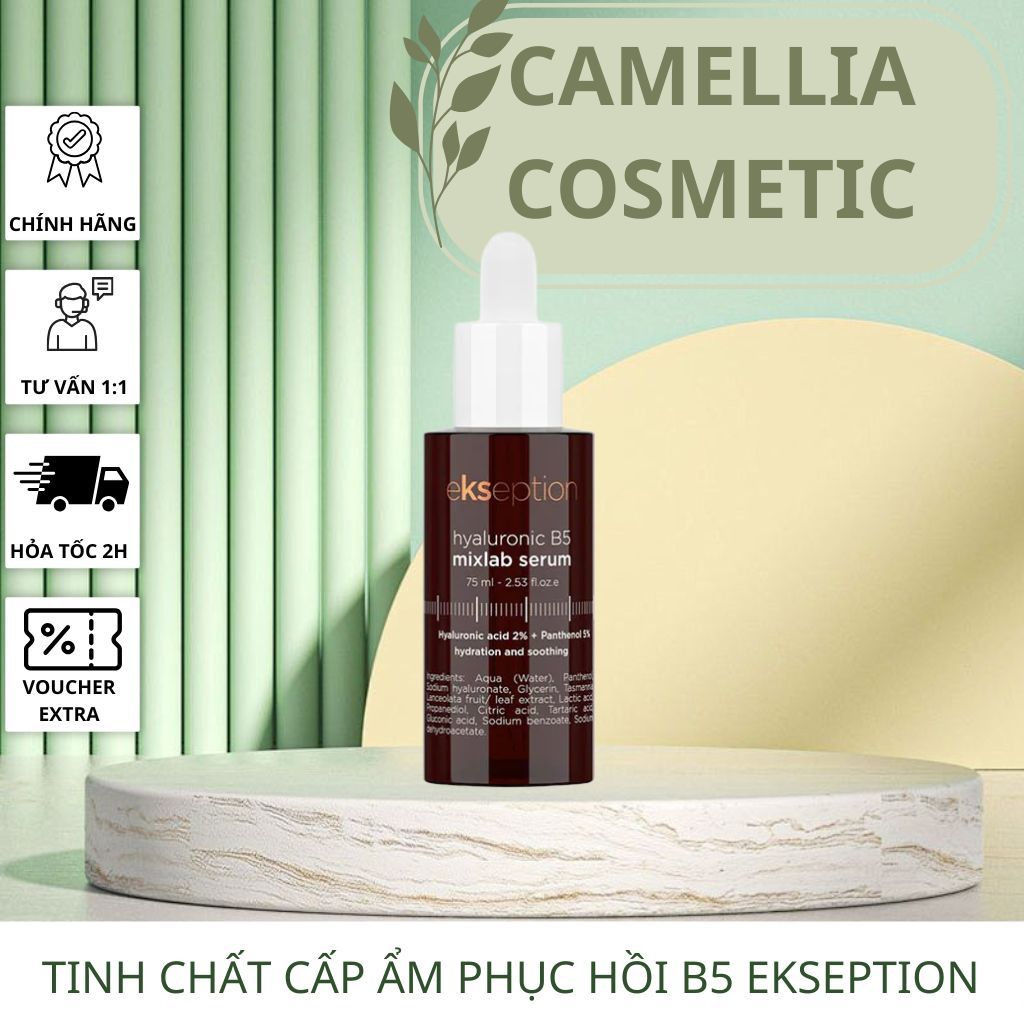 [ĐẠI LÝ CHÍNH HÃNG ]Serum Ekseption Hyaluronic B5, HA + 5% B5 dưỡng ẩm phục hồi da 75ml