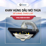 Combo máng hút khói inox 304 GEER HF200 130W chính hãng – Kèm quạt thông gió và khay hứng dầu, hút mùi bếp hiệu quả — ảnh 6