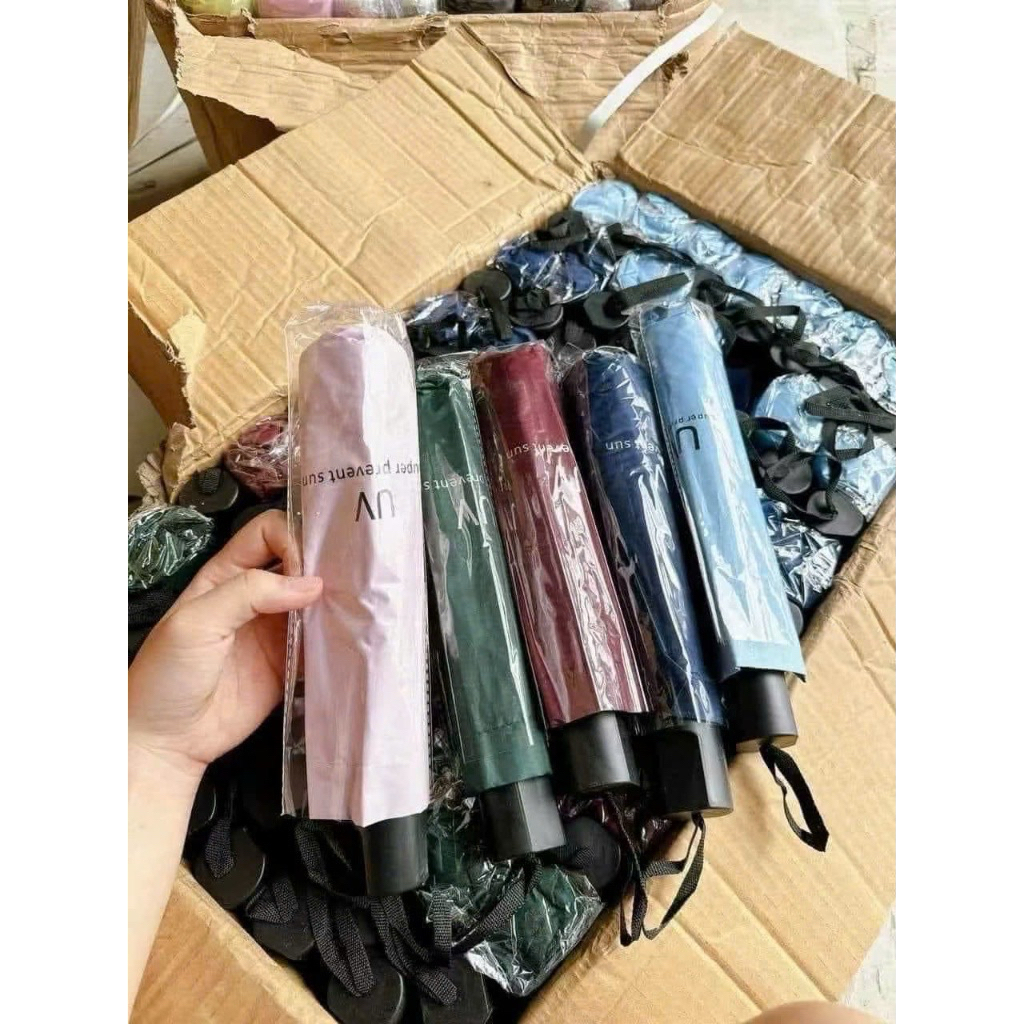 Ô DÙ CHE MƯA,che nắng 8 lan kép nan mở đóng tự động bằng nút bấm,chống tia UV chống thấm nước