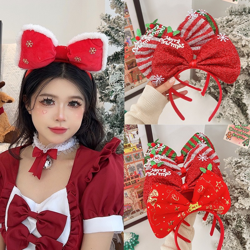 Cài Tóc Băng Đô Noen Noel Hình Sừng Hươu Bờm Tóc Cài Tóc Dễ Thương Quà Tặng Giánh Sinh Cho Bé Gái - PUPU HOUSE