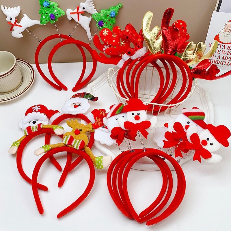 Cài Tóc Băng Đô Noen Noel Hình Sừng Hươu Bờm Tóc Cài Tóc Dễ Thương Quà Tặng Giánh Sinh Cho Bé Gái - PUPU HOUSE