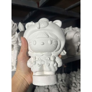 [Tặng một dây 6 ô màu khi mua 2 tượng ]Tượng tô màu thạch cao dành cho bé gái, bé thỏa sức sáng tạo
