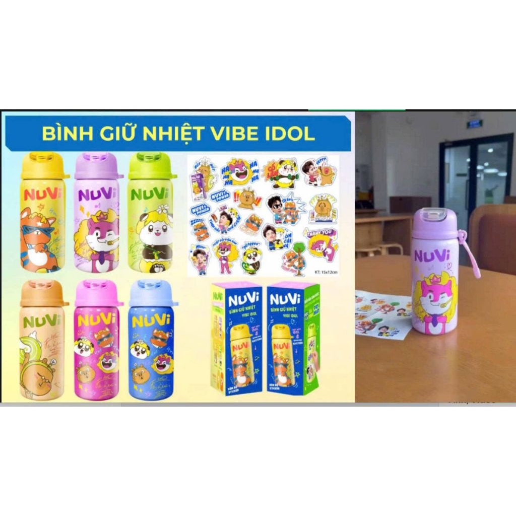 Bình giữ nhiệt Nuvi 410ml.Giao màu ngẫu nhiên