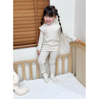 Bộ thu đông cho bé gái Batala Kids, SET THUN GÂN CÁNH TIÊN BÉ GÁI VIỀN 3 MÀU HÀN CHO BÉ từ 10-25kg