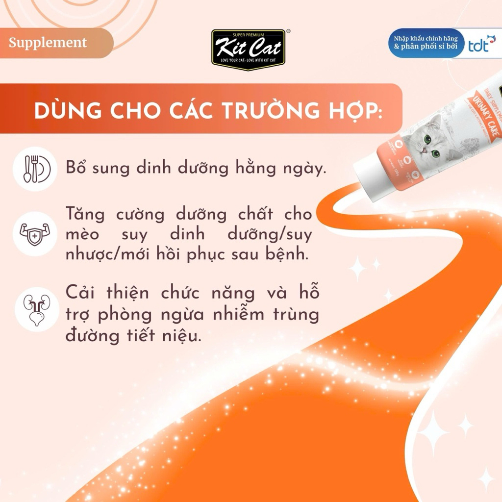 Gel Dinh Dưỡng Cho Mèo Kitcat 120g – Hỗ Trợ Tiêu Búi Lông, Tiết Niệu & Tăng Cân Hiệu Quả